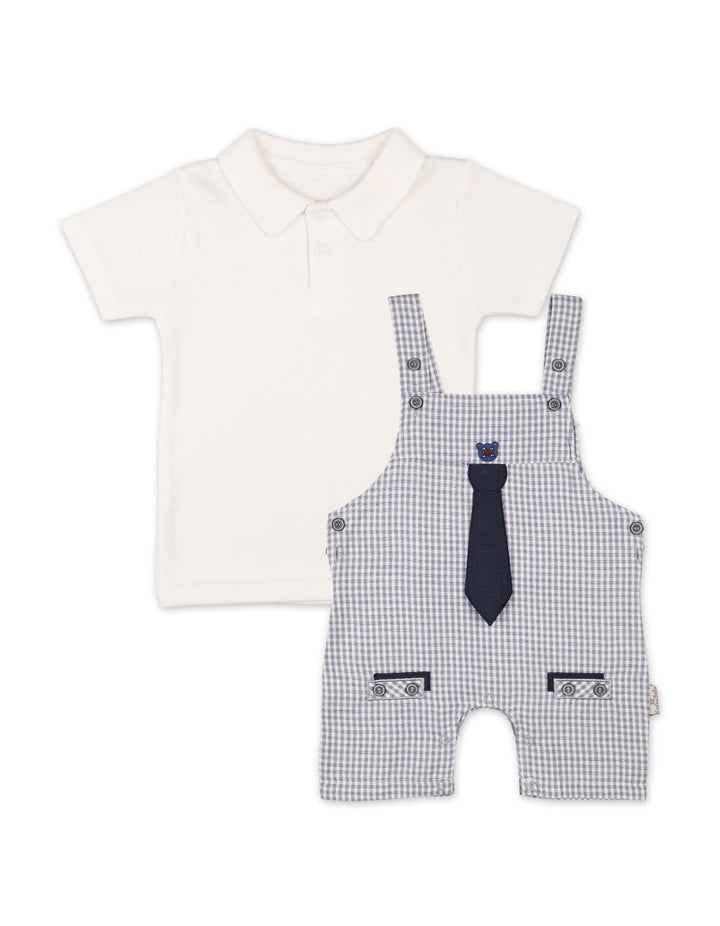 Baby Boys Summer Outfit Grey Premium Turkish Collection at Zubaidas