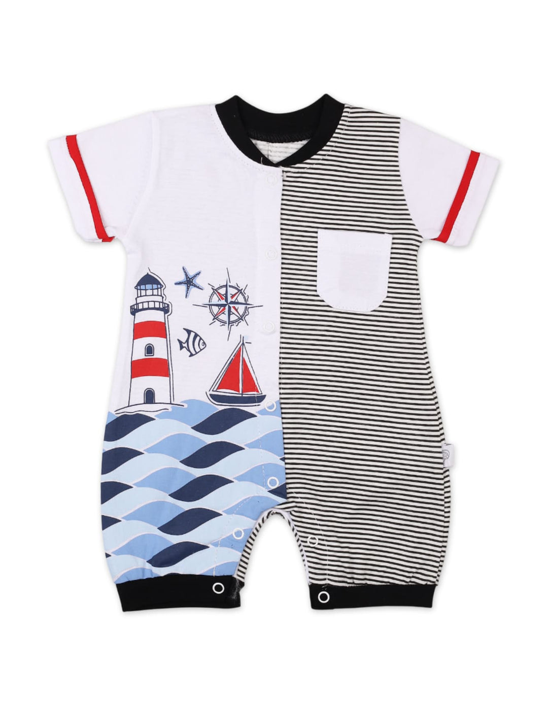 Baby Boys Summer Romper Black Premium Turkish Collection at Zubaidas