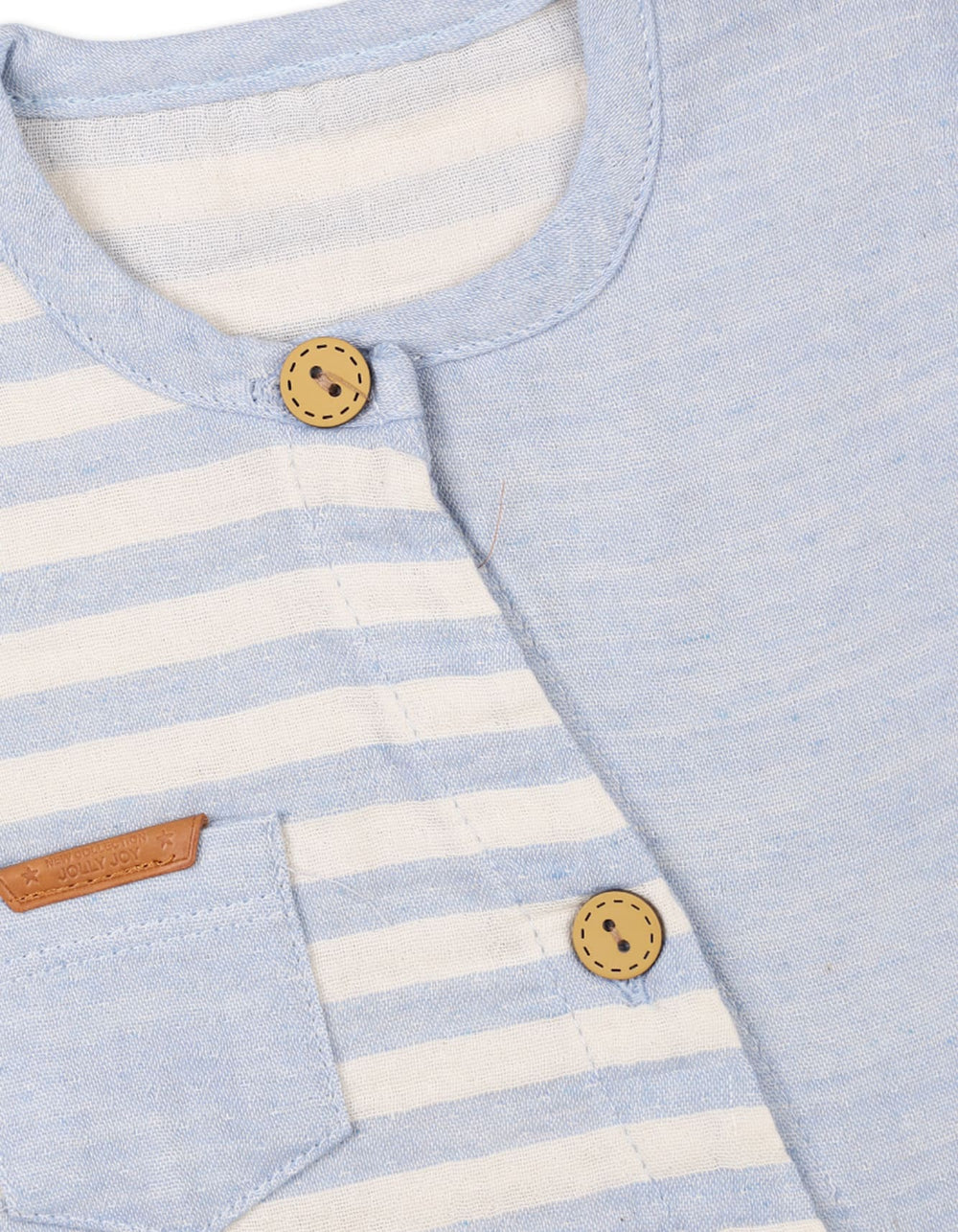 Baby Boys Summer Romper Blue Stripes Premium Turkish Collection at Zubaidas Online Pakistan