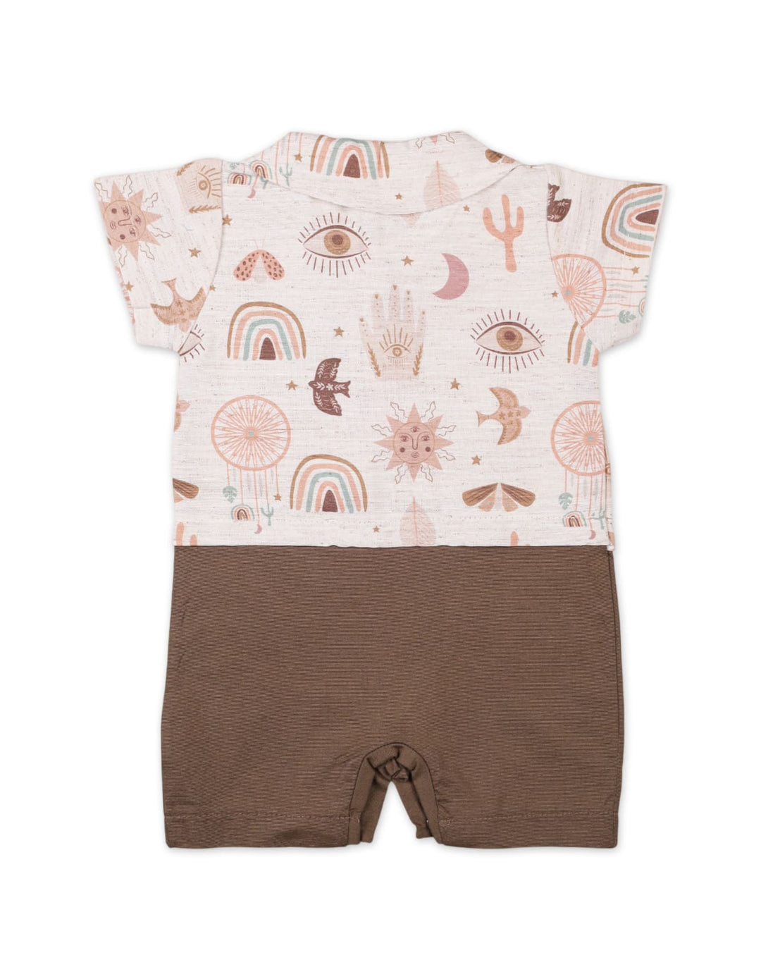 Baby Boys Summer Romper Brown Premium Turkish Collection at Zubaidas Official Pakistan