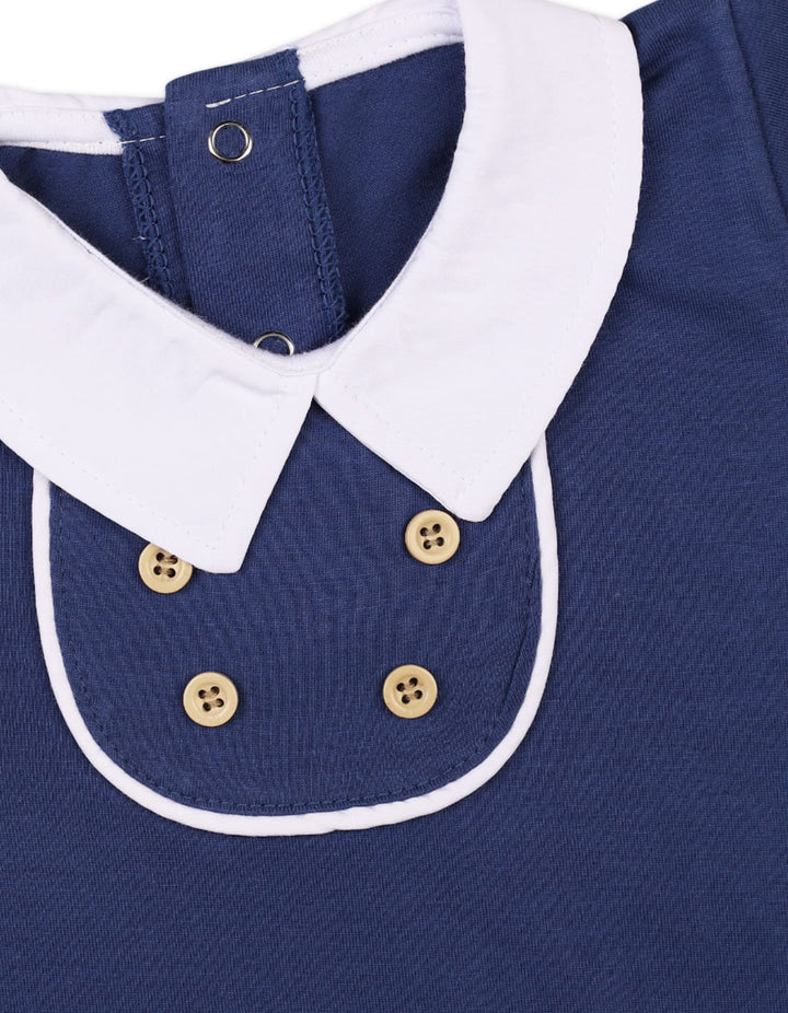 Baby Boys Summer Romper Navy Blue Premium Turkish Collection at Zubaidas Official Pakistan