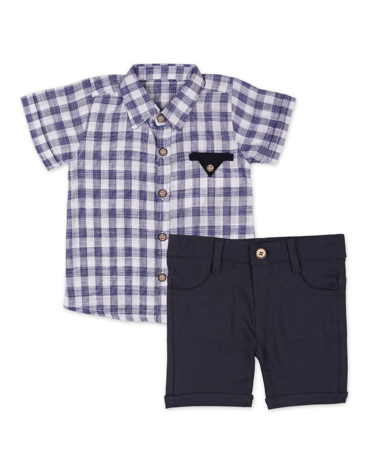 Baby Boys Summer Suit Blue Premium Turkish Collection at Zubaidas