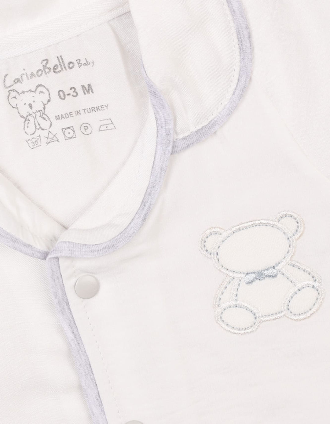 Baby Boys Summer Suit Grey and White Premium Turkish Collection at Zubaidas Online Pakistan