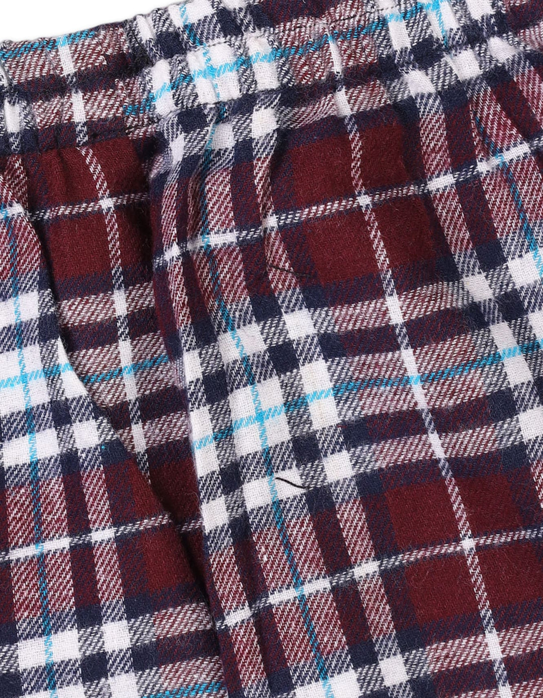 Baby Boys and Boys Flannel Checkered Pajama Bambies Maroon and White at Zubaidas Pakistan