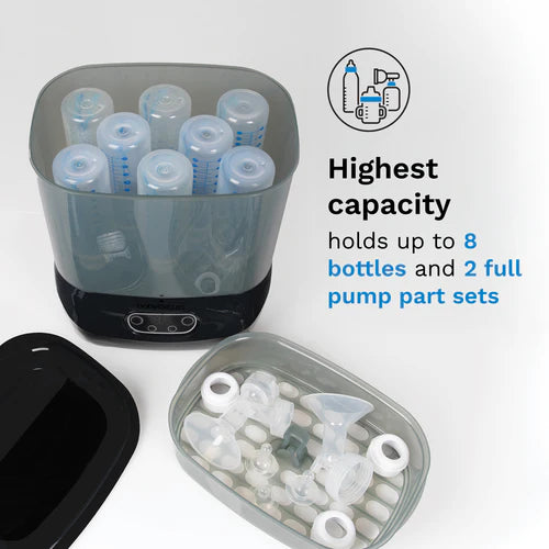 Baby Brezza One Step Baby Bottle Sterilizer and Dryer Advanced Premium Black BRZ0172 at Zubaidas Online Baby Store Pakistan