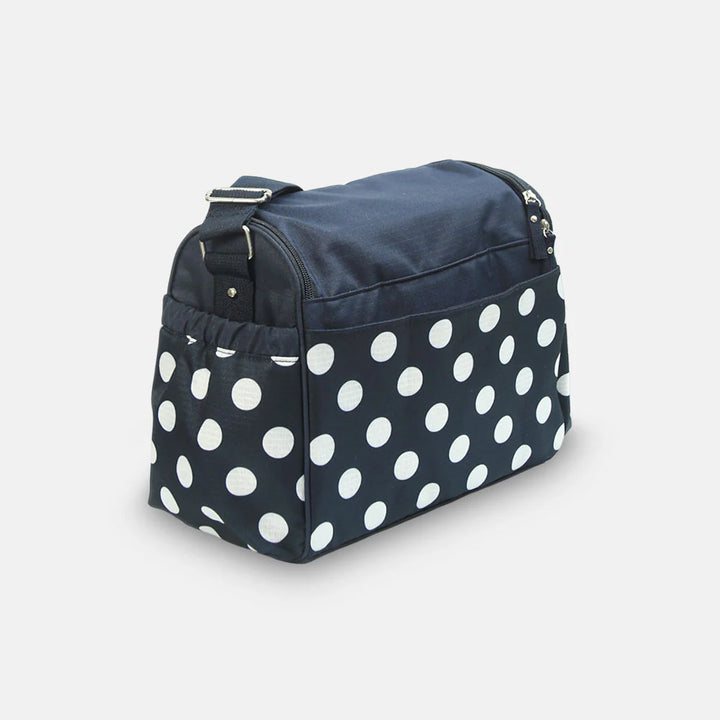 Tinnies Baby Diaper Bag Polka Dot Print Navy Blue T5011-B (S) at Zubaidas Best Online Baby and Kids Store in Pakistan