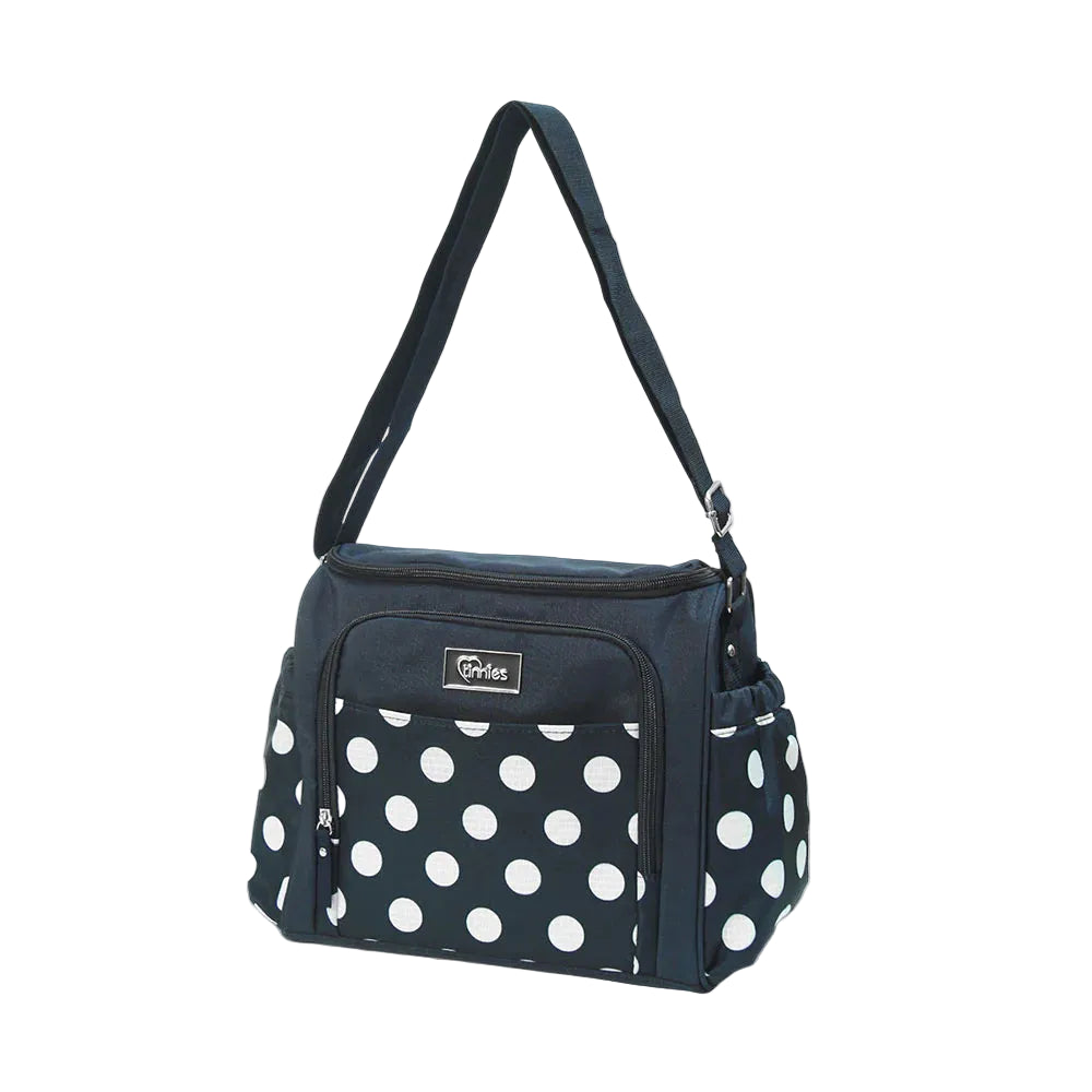 Tinnies Baby Diaper Bag Polka Dot Print Navy Blue T5011-B (S) at Zubaidas