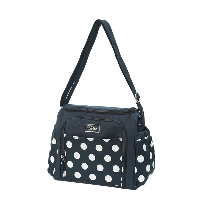 Tinnies Baby Diaper Bag Polka Dot Print Navy Blue T5011-B (S) at Zubaidas