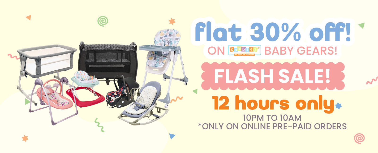 Baby Gears Flash Sale at Zubaidas