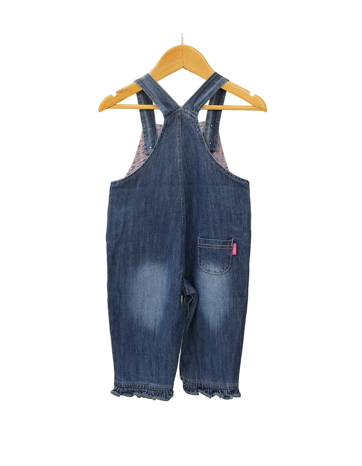 Baby Girls Denim Dungaree Bambies at Zubaidas