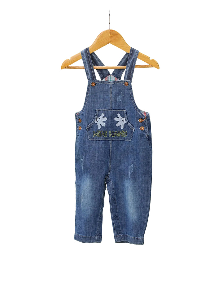 Baby Girls Denim Dungaree Bambies at Zubaidas