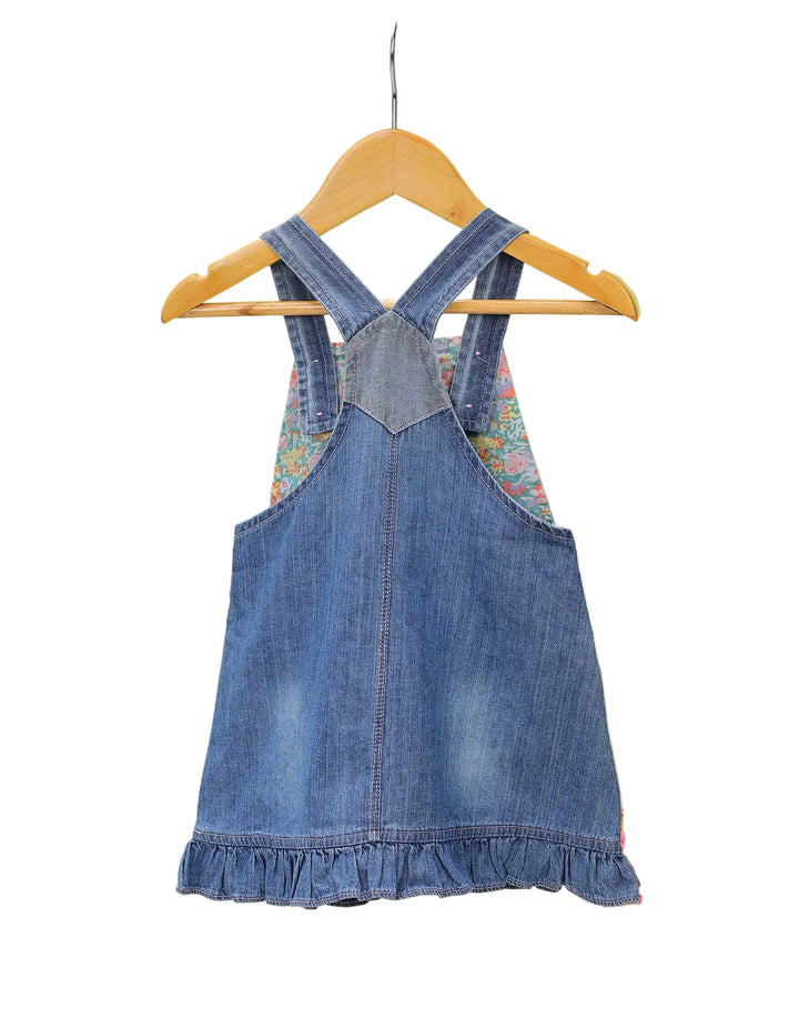 Baby Girls Denim Pinafore Dress Bambies at Zubaidas