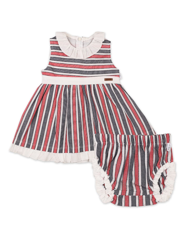 Baby Girls Summer Dress Striped Premium Turkish Collection at Zubaidas