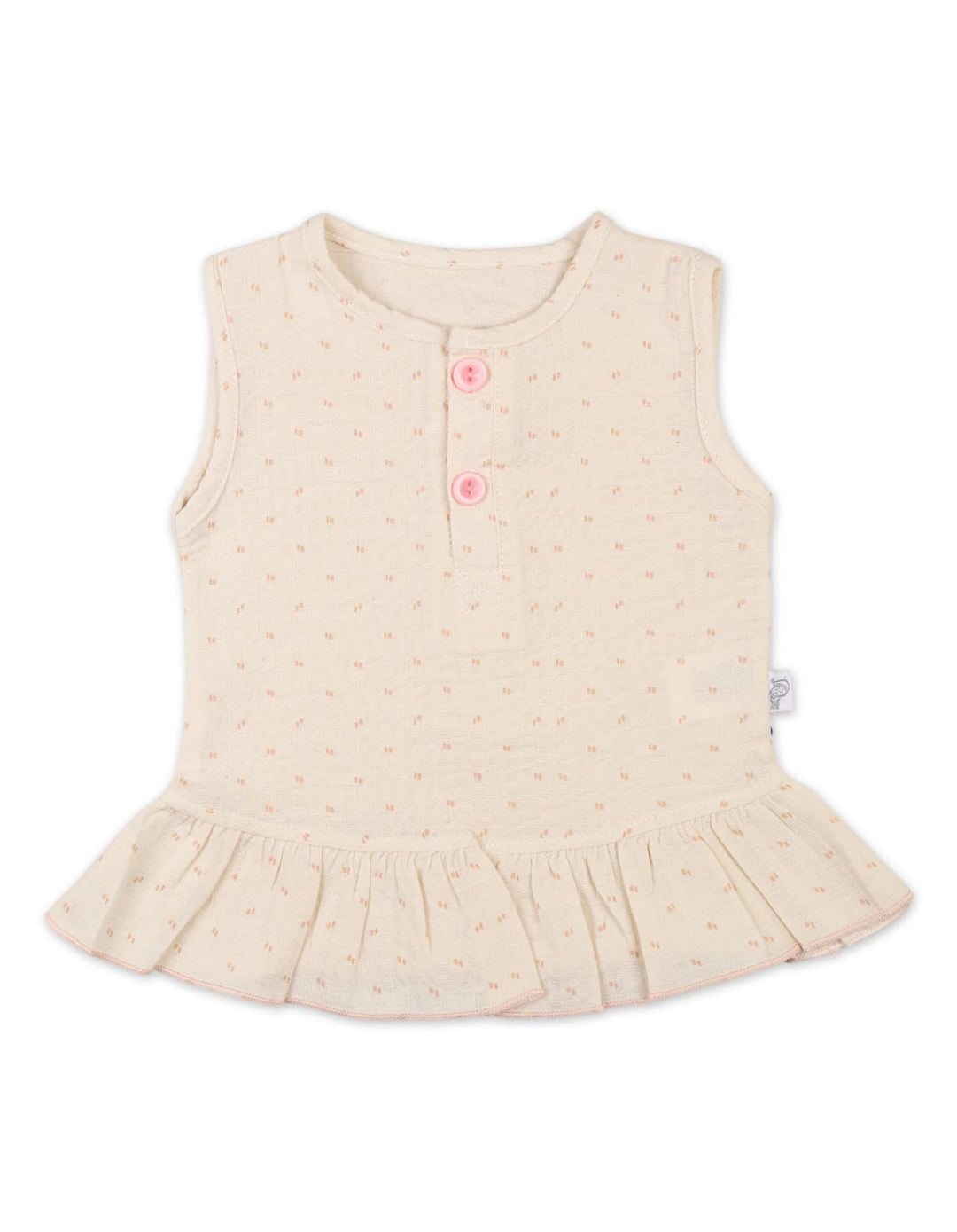 Baby Girls Summer Suit Cream Premium Turkish Collection at Zubaidas Official Pakistan