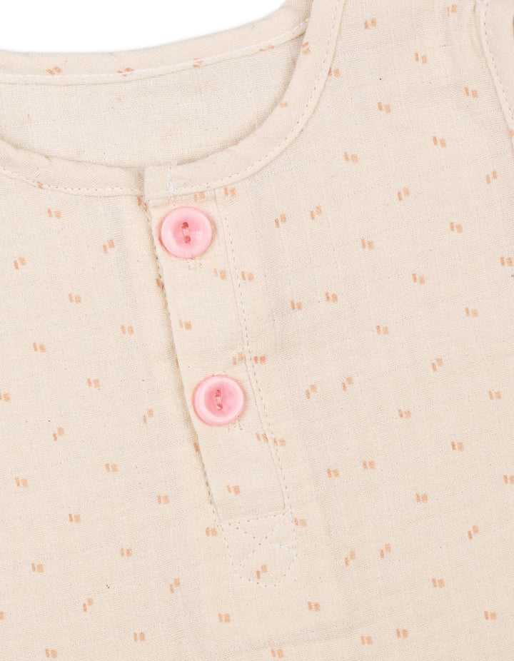 Baby Girls Summer Suit Cream Premium Turkish Collection at Zubaidas Online Pakistan