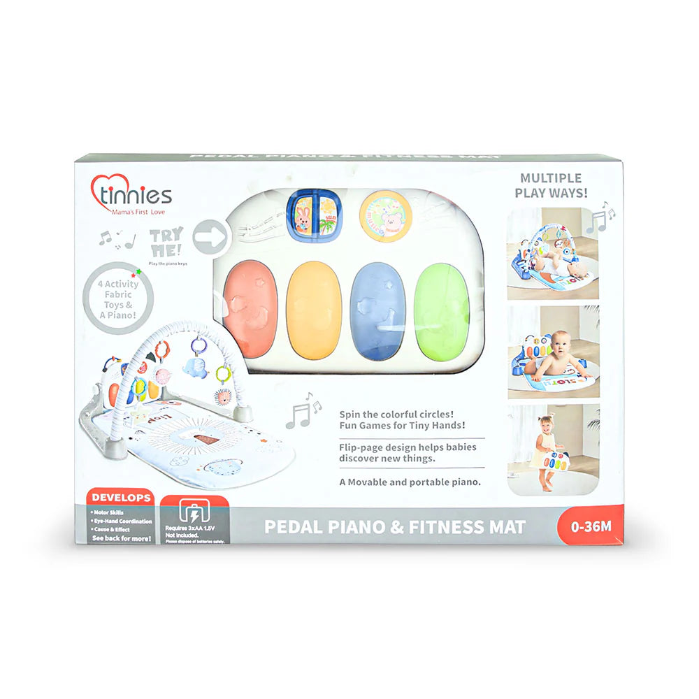Baby Pedal Piano and Playing Mat Tinnies Grey T712 at Zubaidas Best Online Baby and Kids Store in Pakistan
