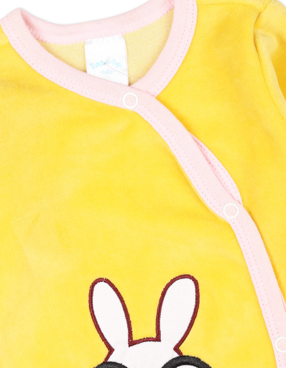 Baby Romper Velor Bright Rabbit Glasses Bambies at Zubaidas Pakistan