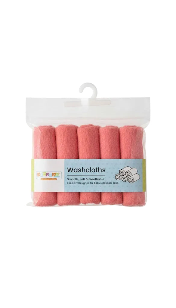 Baby Wash Cloth / Face Towel Pack of 5 at Zubaidas 