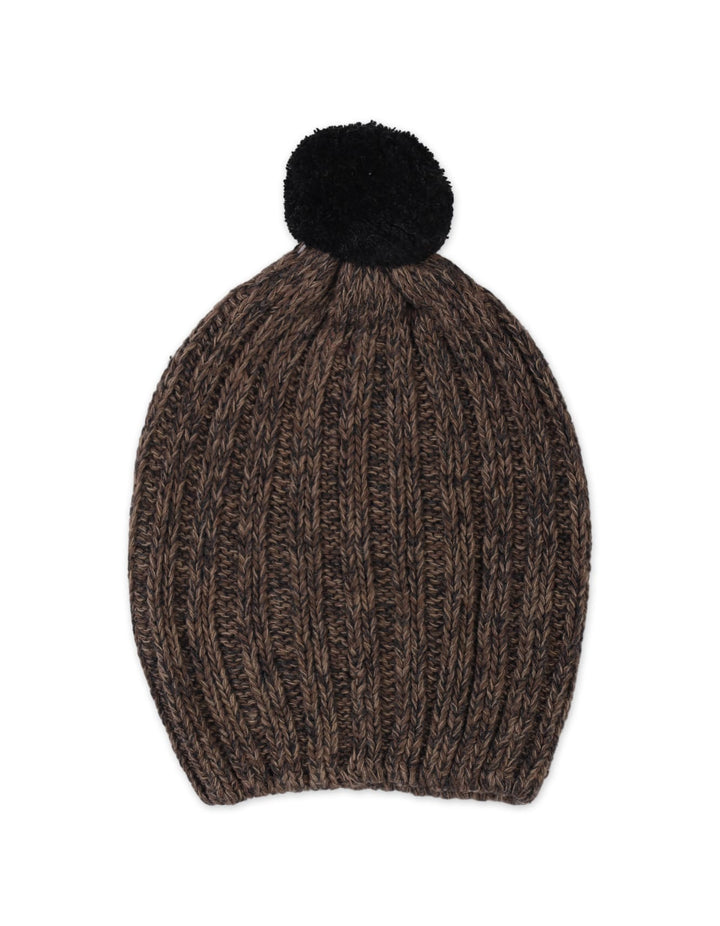 Baby Woolen Pom-Pom Cap Bambies Brown at Zubaidas