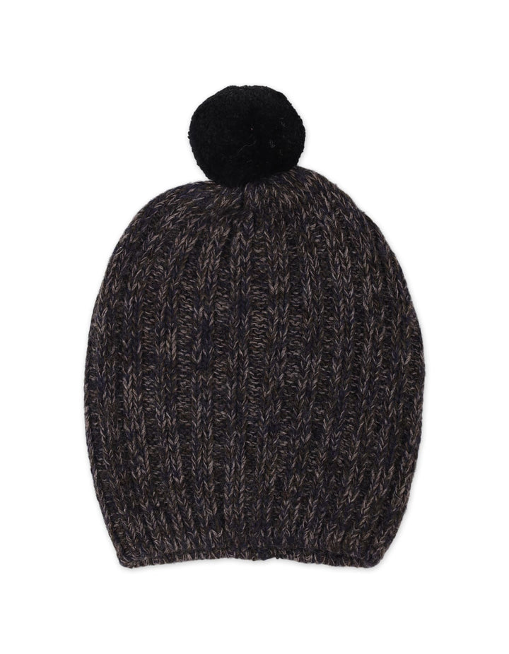 Baby Woolen Pom-Pom Cap Bambies Dark Grey at Zubaidas
