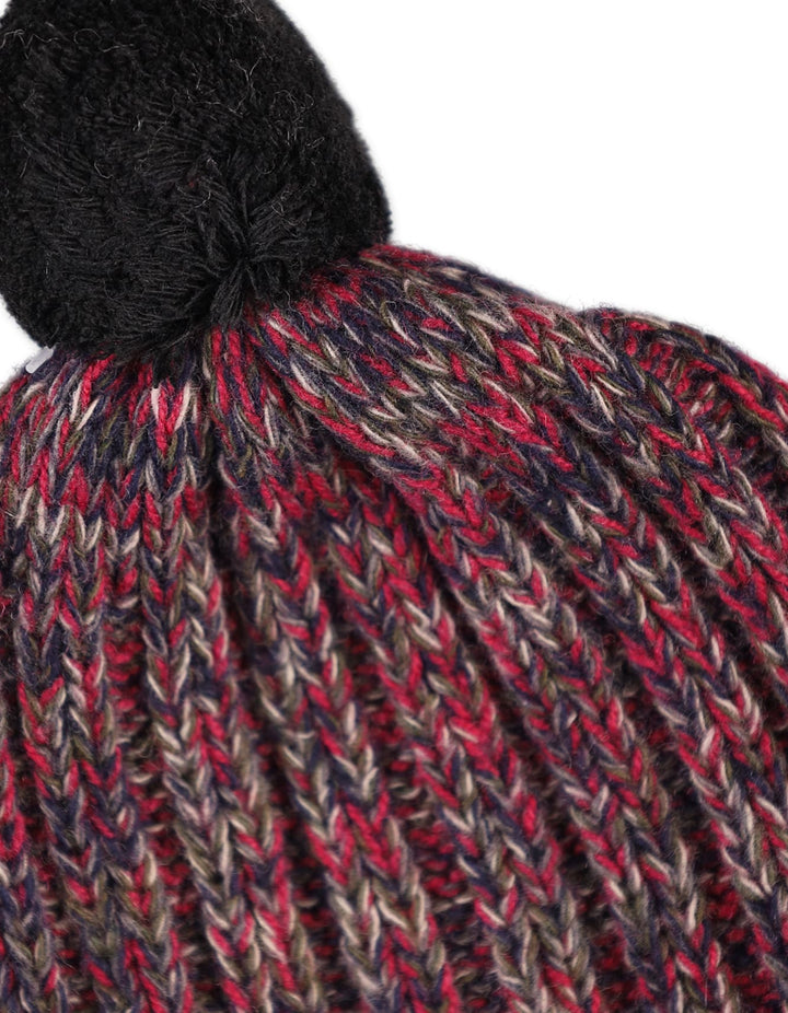 Baby Woolen Pom-Pom Cap Bambies PInk and Grey at Zubaidas