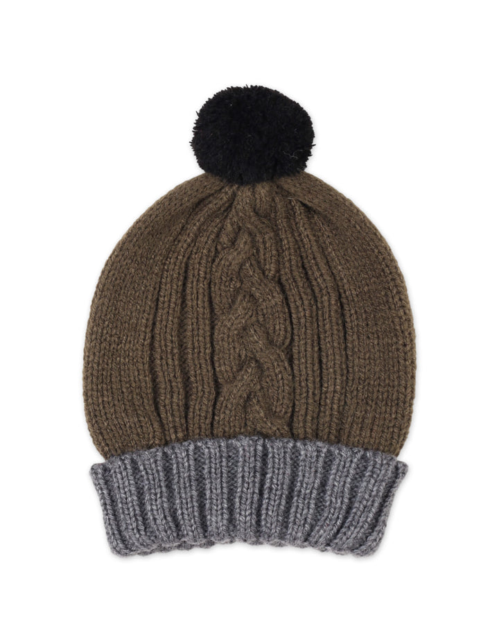 Baby and Kids Woolen Cap Bambies Olive Green at Zubaidas