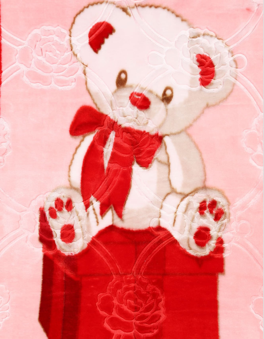 Baby Girls Hooded Zipper Blanket Bambies Bear Print at Zubaidas Pakistan