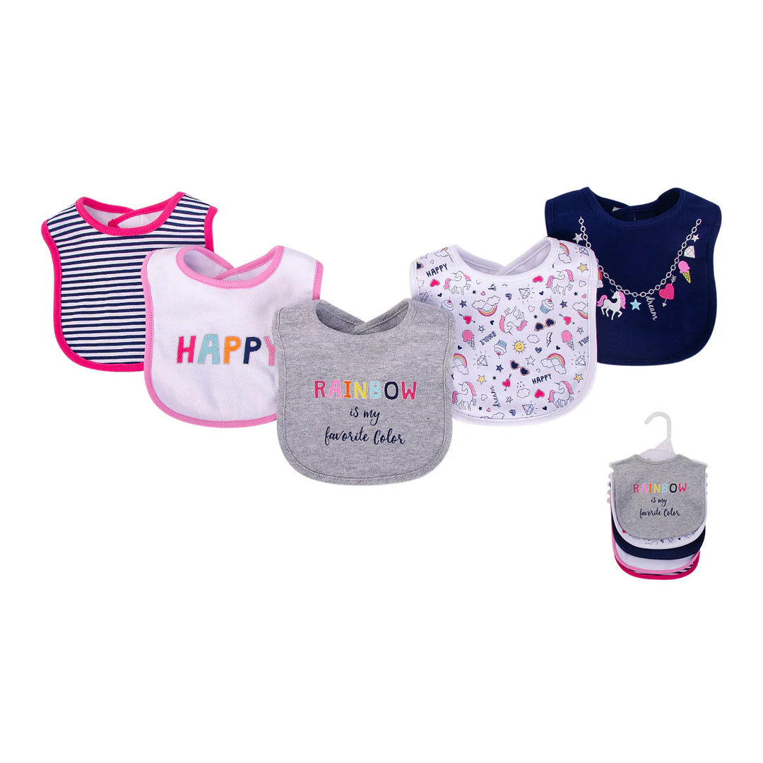 Zubaida's Soft, Absorbent & Adorable 5 Pcs Bibs Set - Zubaidas Official™