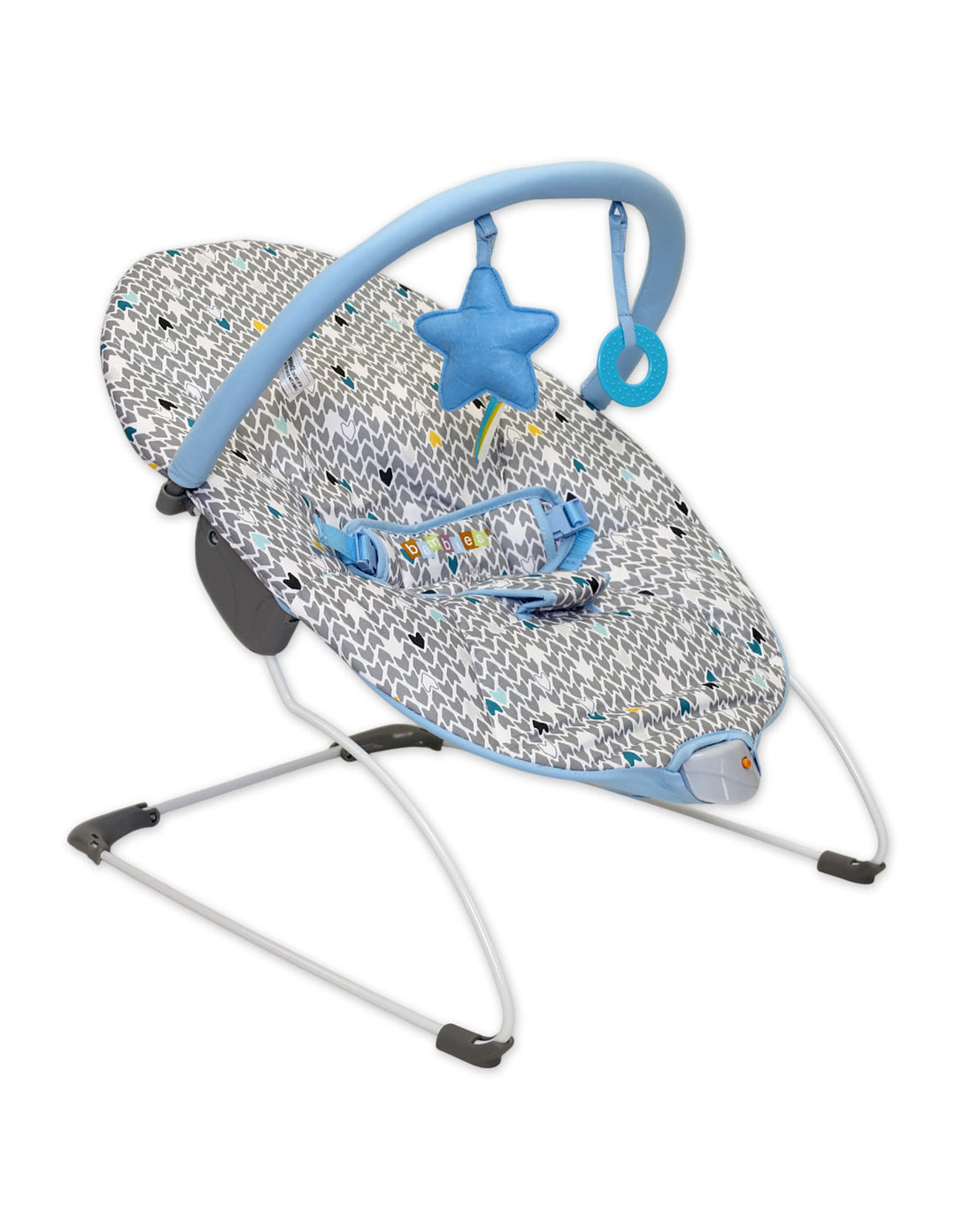 Baby Bouncer Bambies@ with Vibrations Blue III at Zubaidas® - Pakistan’s No. 1 and the most trusted baby and kids store for over 50 years. Shop Online. Nationwide Delivery. Best Prices.