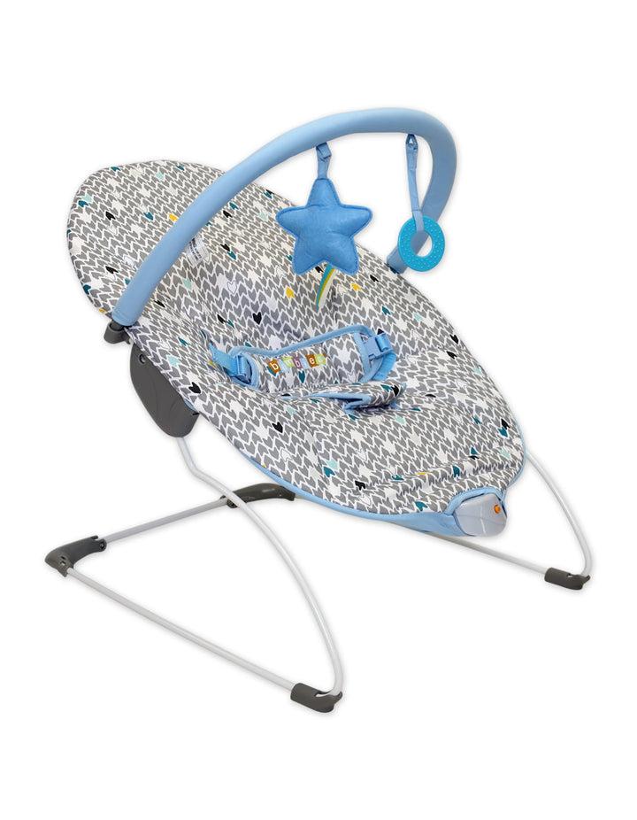 Baby Bouncer Bambies@ with Vibrations Blue III at Zubaidas® - Pakistan’s No. 1 and the most trusted baby and kids store for over 50 years. Shop Online. Nationwide Delivery. Best Prices.