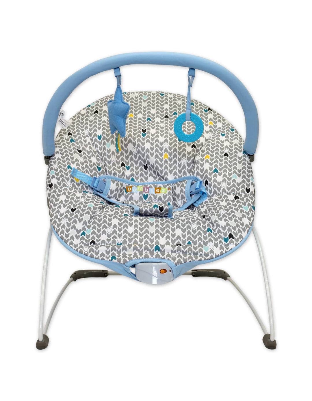 Baby Bouncer Bambies@ with Vibrations Blue III at Zubaidas® - Pakistan’s No. 1 and the most trusted baby and kids store for over 50 years. Shop Online. Nationwide Delivery. Best Prices.