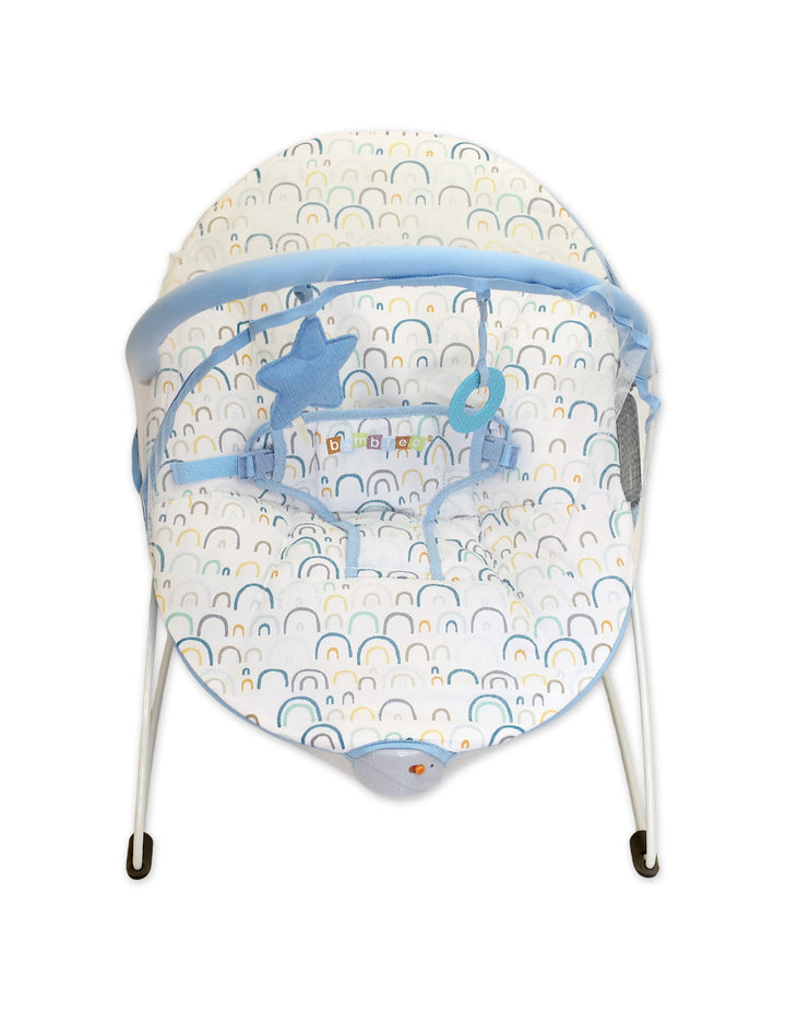 Baby Bouncer Bambies@ with Vibrations Blue II at Zubaidas® - Pakistan’s No. 1 and the most trusted baby and kids store for over 50 years. Shop Online. Nationwide Delivery. Best Prices.