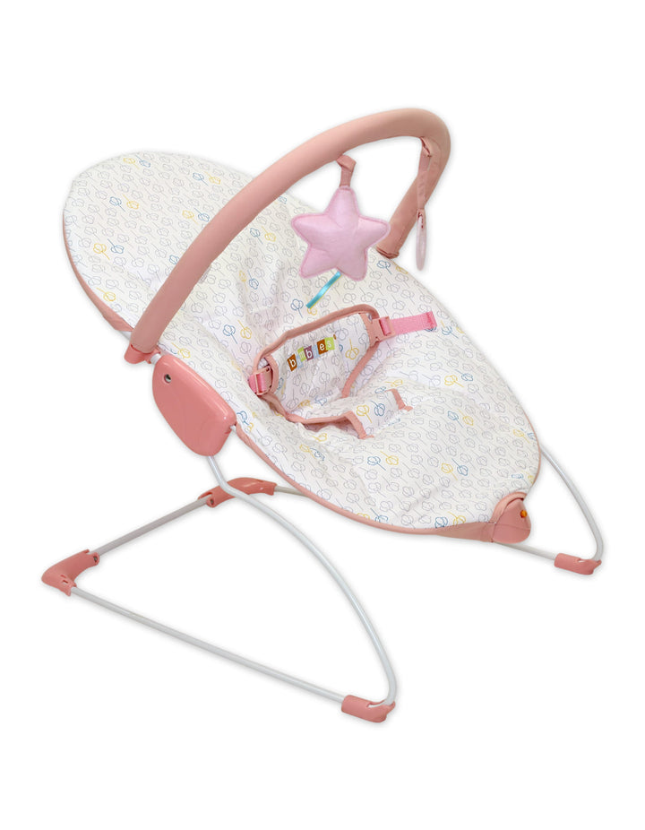 Baby Bouncer Bambies@ with Vibrations Pink III at Zubaidas® - Pakistan’s No. 1 and the most trusted baby and kids store for over 50 years. Shop Online. Nationwide Delivery. Best Prices.