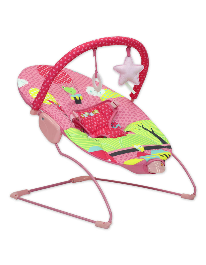 Baby Bouncer Bambies@ with Vibrations Pink II at Zubaidas® - Pakistan’s No. 1 and the most trusted baby and kids store for over 50 years. Shop Online. Nationwide Delivery. Best Prices.