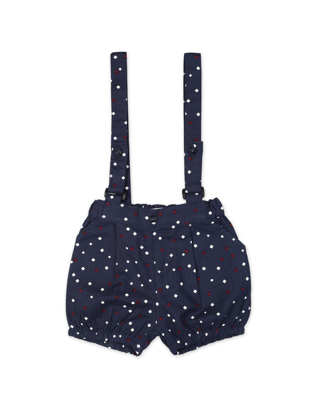 Baby Boys Dungaree Rompers Bambies® White Shirt and Polka Dot Shorts at Zubaidas® - Pakistan’s No. 1 and the most trusted baby and kids store for over 50 years. Shop Online. Nationwide Delivery. Best Prices.