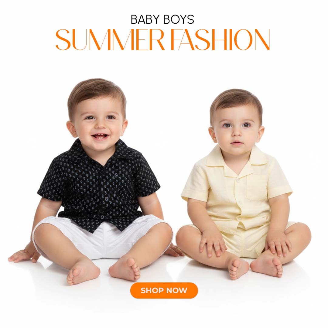 Baby Boys Summer Fashion at Zubaidas® - Pakistan’s No. 1 and the most trusted baby and kids store for over 50 years. Shop Online. Nationwide Delivery. Best Prices.