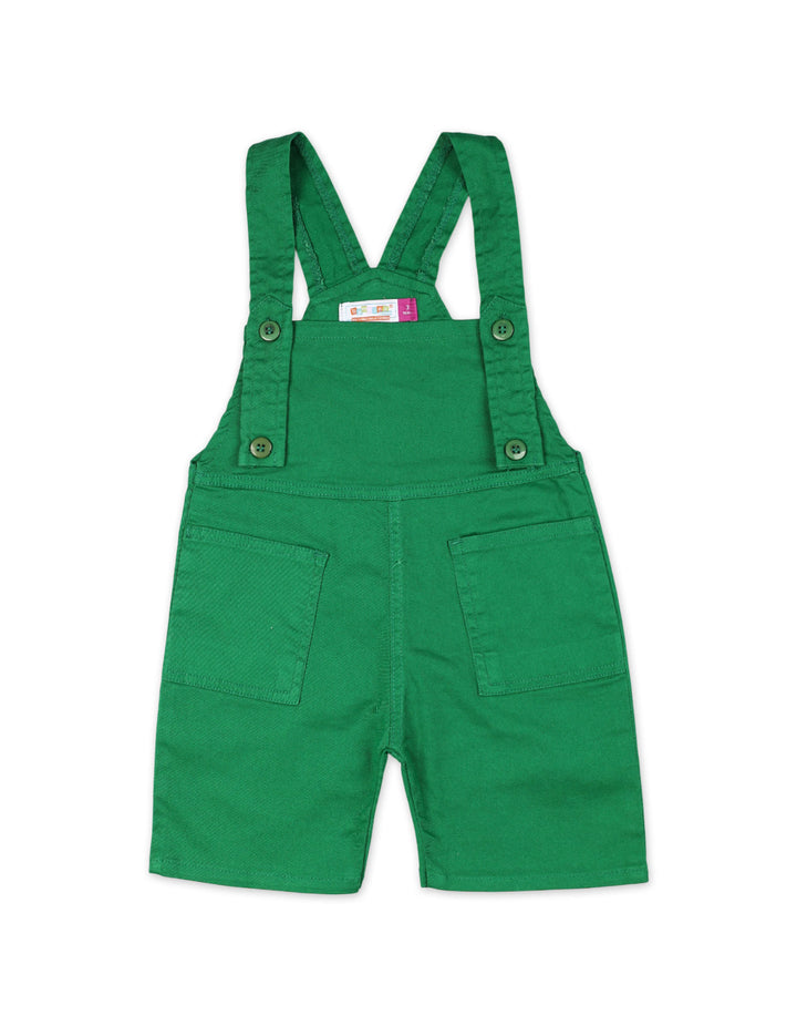 Baby Dungaree Rompers Bambies® Green with White T Shirt at Zubaidas® - Pakistan’s No. 1 and the most trusted baby and kids store for over 50 years. Shop Online. Nationwide Delivery. Best Prices.