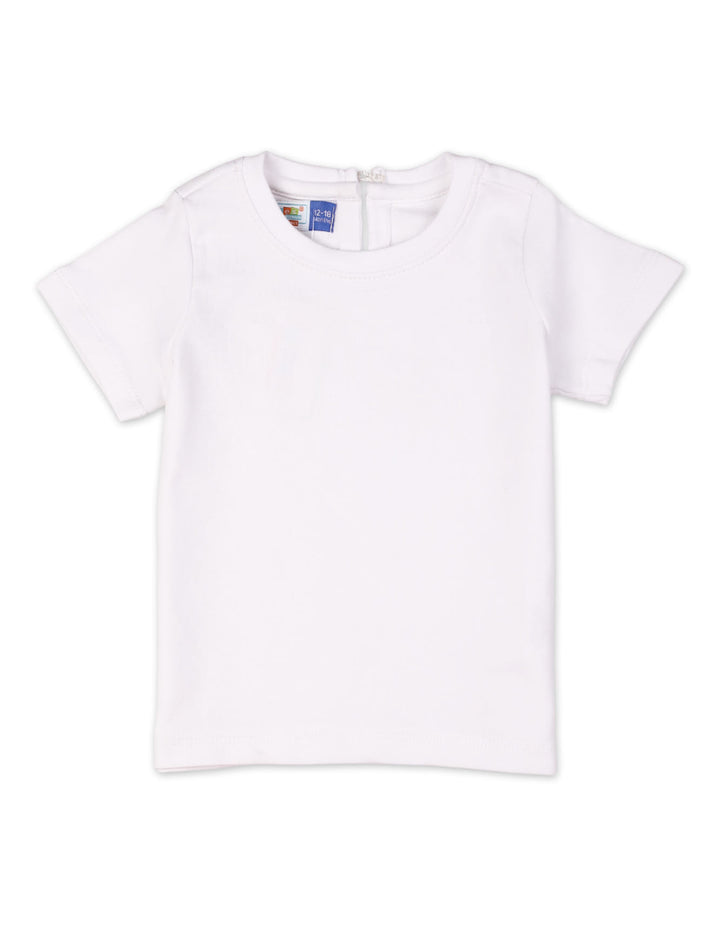 Baby Dungaree Rompers Bambies® Red with White T Shirt&nbsp;at Zubaidas® - Pakistan’s No. 1 and the most trusted baby and kids store for over 50 years. Shop Online. Nationwide Delivery. Best Prices.