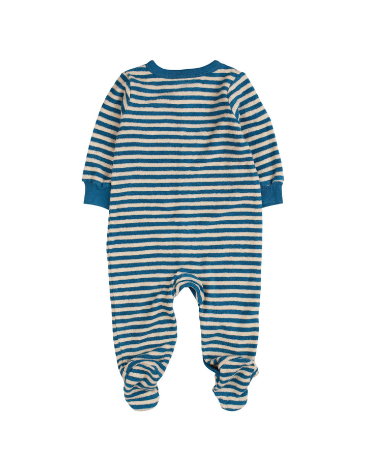 Baby Full Rompers Bambies Terry StripesBlue at Zubaidas Official Pakistan