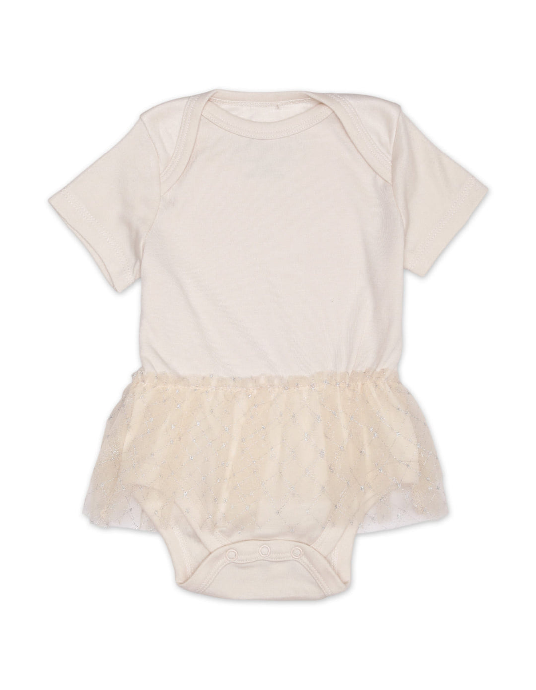 Baby Girls BodySuits Bambies® Beige Short Sleeve Tulle Skirt Overlay at Zubaidas® - Pakistan’s No. 1 and the most trusted baby and kids store for over 50 years. Shop Online. Nationwide Delivery. Best Prices.
