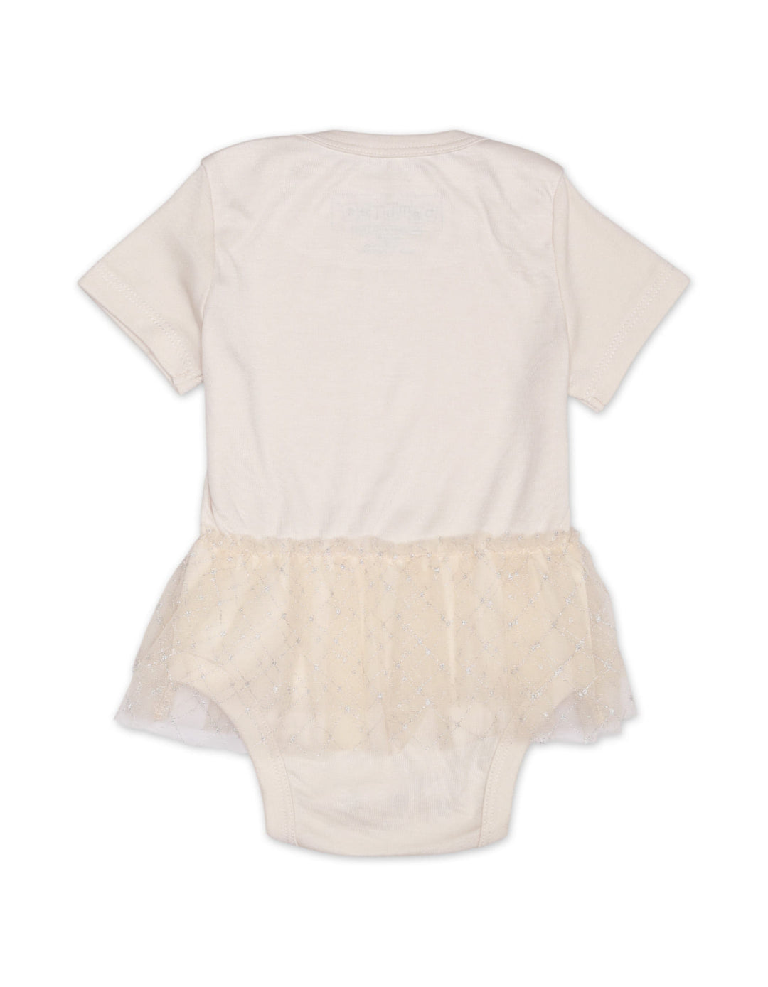 Baby Girls BodySuits Bambies® Beige Short Sleeve Tulle Skirt Overlay at Zubaidas® - Pakistan’s No. 1 and the most trusted baby and kids store for over 50 years. Shop Online. Nationwide Delivery. Best Prices.