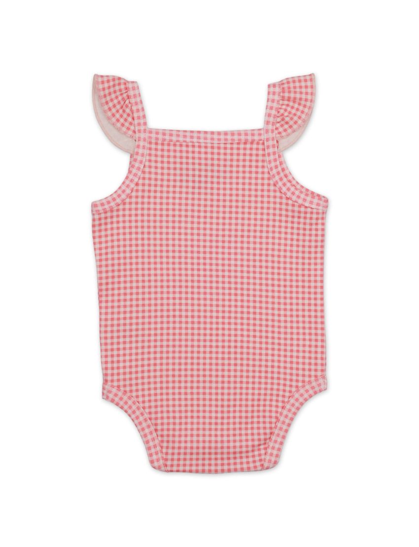 Baby Girls BodySuits Bambies® Pink Checked Sleeveless at Zubaidas® - Pakistan’s No. 1 and the most trusted baby and kids store for over 50 years. Shop Online. Nationwide Delivery. Best Prices.