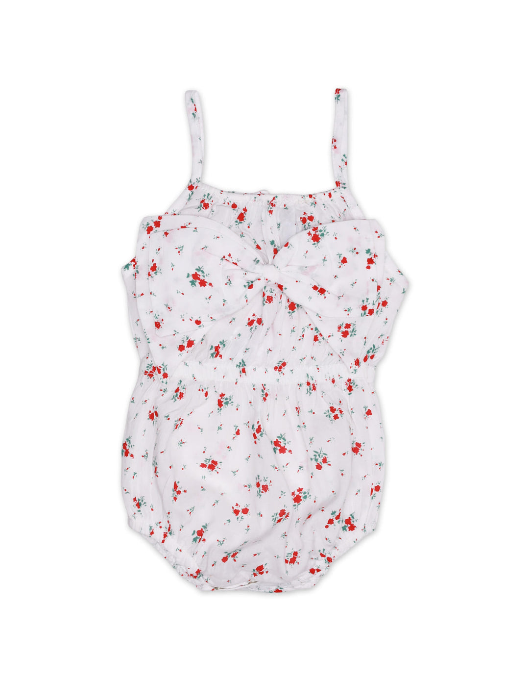 Baby Girls BodySuits Bambies® White with Red Floral Print and Front Bow&nbsp;at Zubaidas® - Pakistan’s No. 1 and the most trusted baby and kids store for over 50 years. Shop Online. Nationwide Delivery. Best Prices.