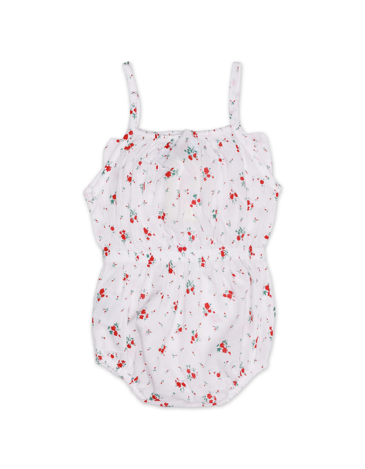 Baby Girls BodySuits Bambies® White with Red Floral Print and Front Bow&nbsp;at Zubaidas® - Pakistan’s No. 1 and the most trusted baby and kids store for over 50 years. Shop Online. Nationwide Delivery. Best Prices.