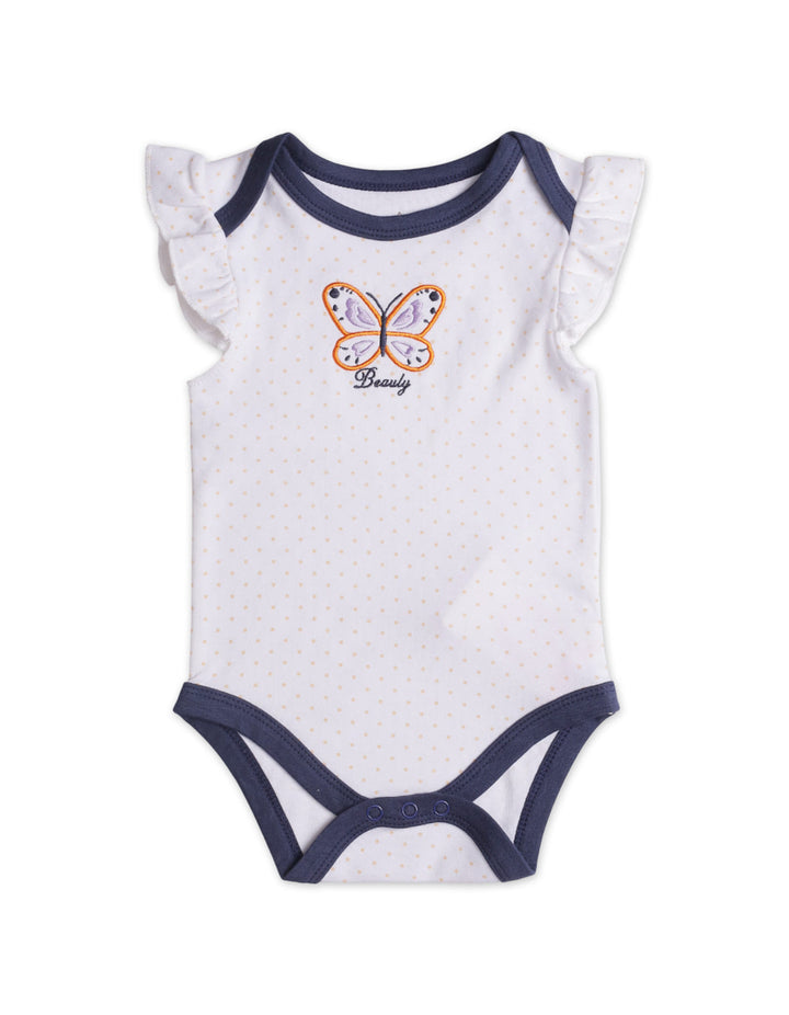 Baby Girls Bodysuits 3 Piece Bambies® Blue and White at Zubaidas® - Pakistan’s No. 1 and the most trusted baby and kids store for over 50 years. Shop Online. Nationwide Delivery. Best Prices.