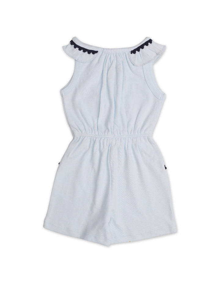 Baby Girls Jumpsuits Bambies® Sky Blue Sleeveless at Zubaidas® - Pakistan’s No. 1 and the most trusted baby and kids store for over 50 years. Shop Online. Nationwide Delivery. Best Prices.