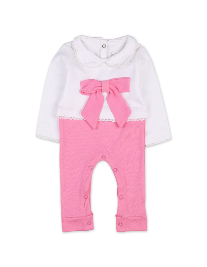 Baby Girls Rompers Bambies® Bow Pink and White at Zubaidas® - Pakistan’s No. 1 and the most trusted baby and kids store for over 50 years. Shop Online. Nationwide Delivery. Best Prices.