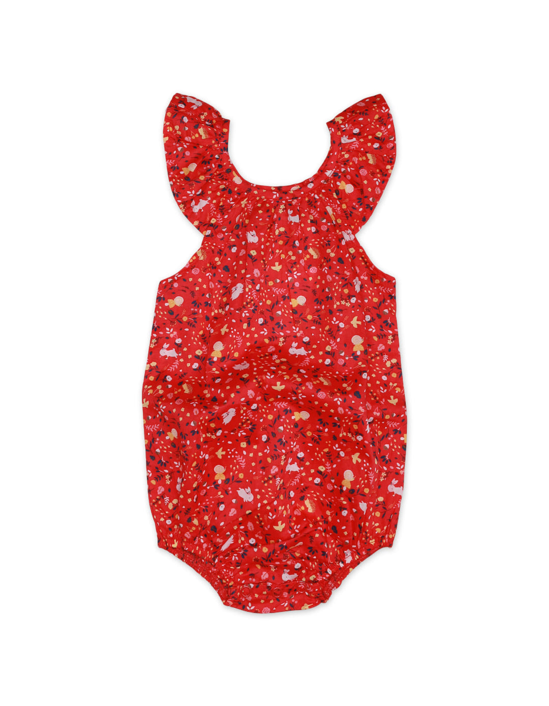 Baby Girls Rompers Bambies® Red Floral Sleeveless Cotton Suit at Zubaidas® - Pakistan’s No. 1 and the most trusted baby and kids store for over 50 years. Shop Online. Nationwide Delivery. Best Prices.