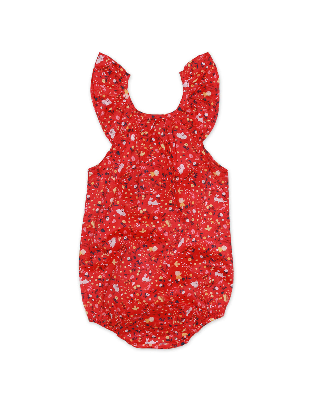 Baby Girls Rompers Bambies® Red Floral Sleeveless Cotton Suit at Zubaidas® - Pakistan’s No. 1 and the most trusted baby and kids store for over 50 years. Shop Online. Nationwide Delivery. Best Prices.