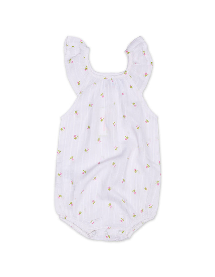 Baby Girls Rompers Bambies® White Mini Floral Cotton Sleeveless Suit at Zubaidas® - Pakistan’s No. 1 and the most trusted baby and kids store for over 50 years. Shop Online. Nationwide Delivery. Best Prices.